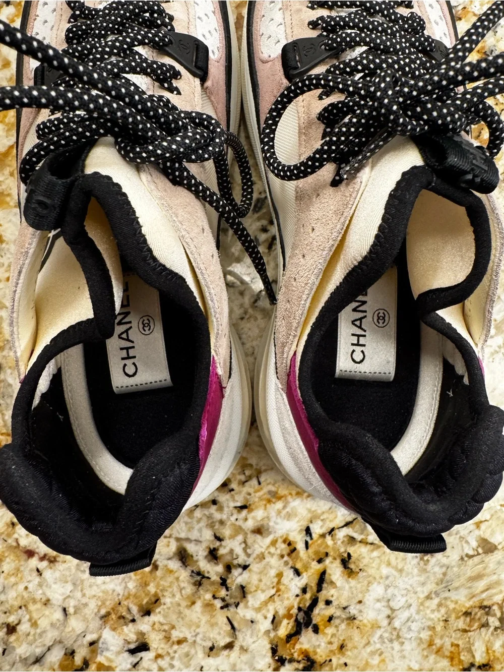 Chanel Women’s Multicolor Suede & Leather Sneakers